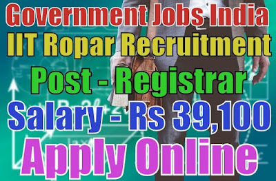 IIT Ropar Recruitment 2017