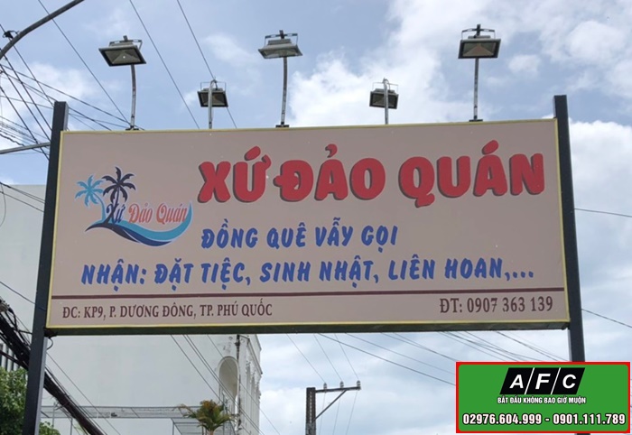 Công ty thi công bảng hiệu quảng cáo tại Phú Quốc