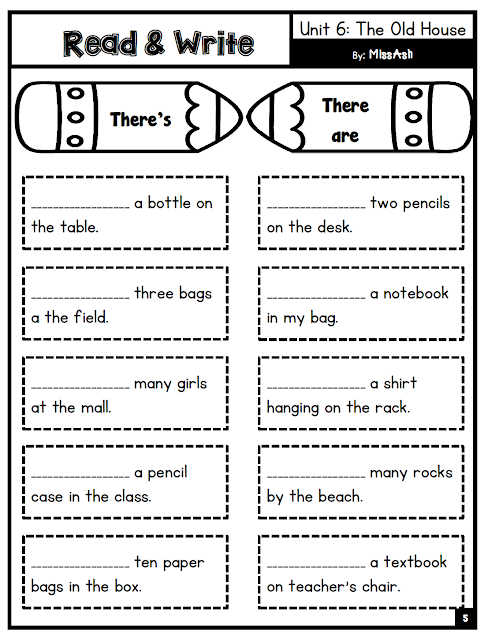 ASH THE TEACHER: YEAR 2 SUPPLEMENTARY WORKSHEETS (Unit 5 - 9)