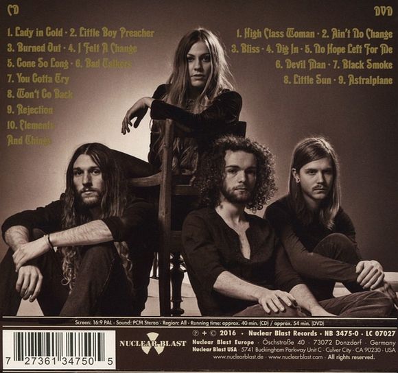 BLUES PILLS - Lady In Gold (2016) back