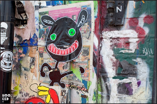 Shoreditch Street Art monsters by artist Bortusk Leer