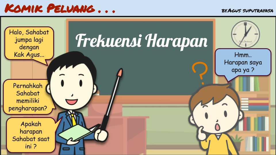Komik Peluang Frekuensi Harapan Kak Agus Berbagi