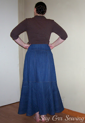 Say Grr Sewing: Circled Skirt, Part 1: Making The Pattern