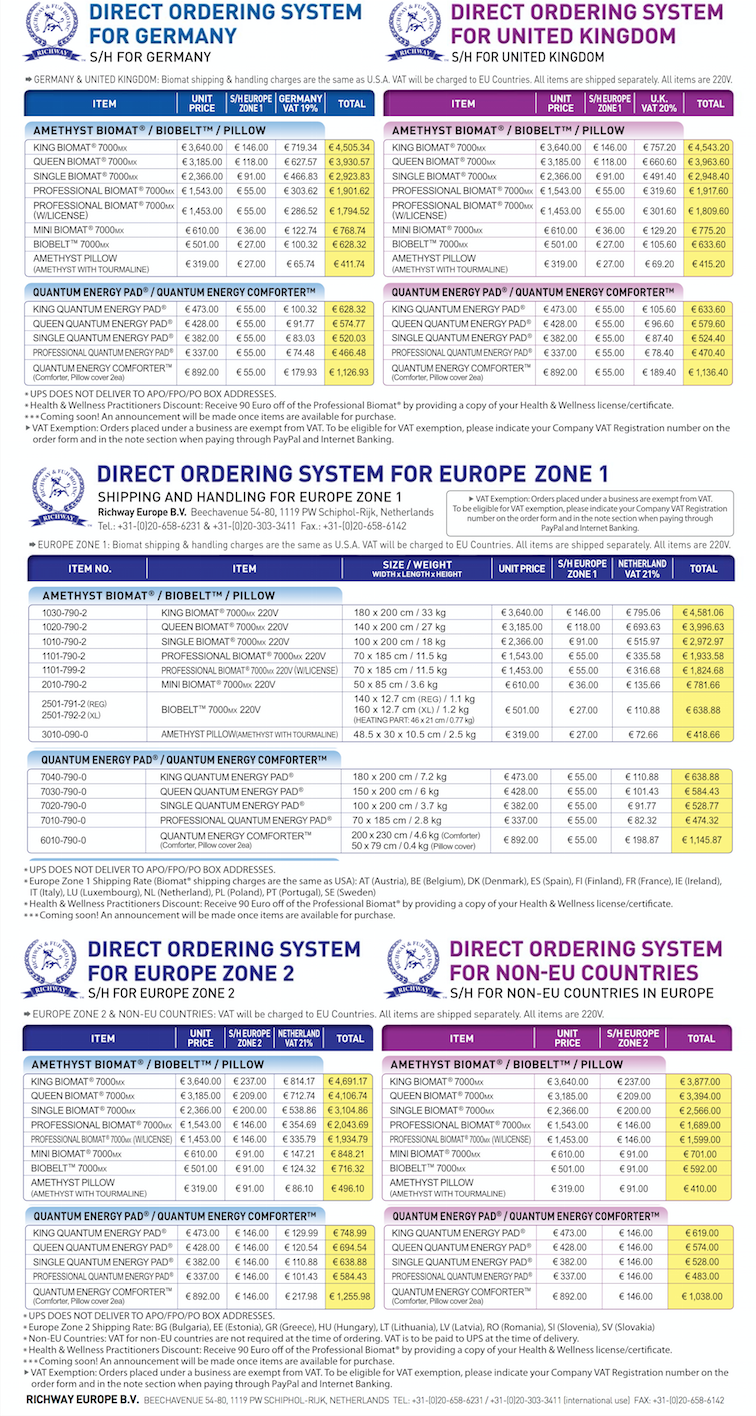 healing.loving.life New Biomat Prices and Shipping from the new EU