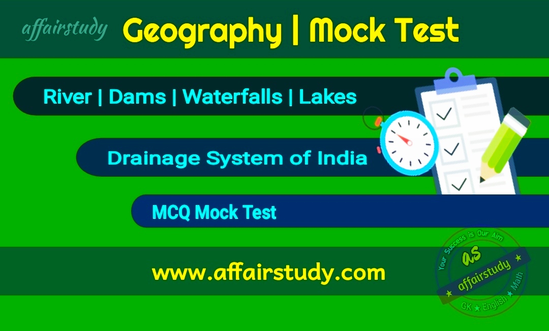 MCQ on Drainage System of India Geography Mock Test