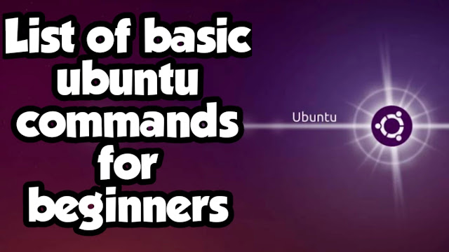 Ubuntu commands list