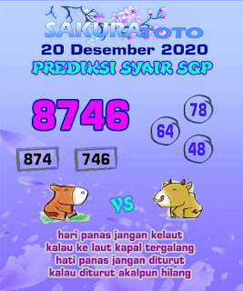 Syair Sakura Minggu 10 Januari 2021