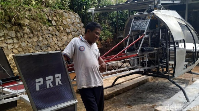 Rakit Helikopter Modal Rp 30 Juta, Jujun Mengaku Belajar dari Youtube Rakit Helikopter Modal Rp 30 Juta, Jujun Mengaku Belajar dari Youtube