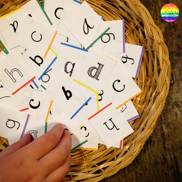 Literacy Center Ideas for Kindergarten and Preschool - Sharing more literacy center ideas to try in your classroom! Perfect for 4-7 year olds as they learn to read and write, recognise rhyme, syllables, beginning letter sounds | you clever monkey