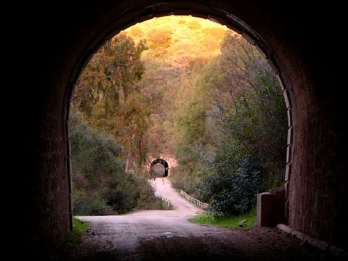 Túneles en la Vía Verde de la Sierra