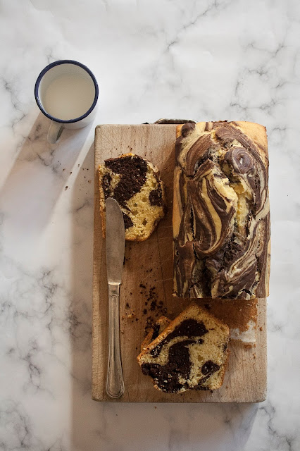 Plumcake marmorizzato al cacao, la ricetta senza burro