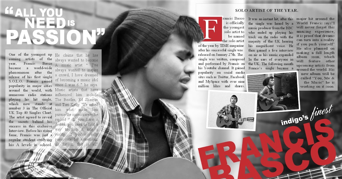 James Descutido�s AS Media Studies Blog Double Page