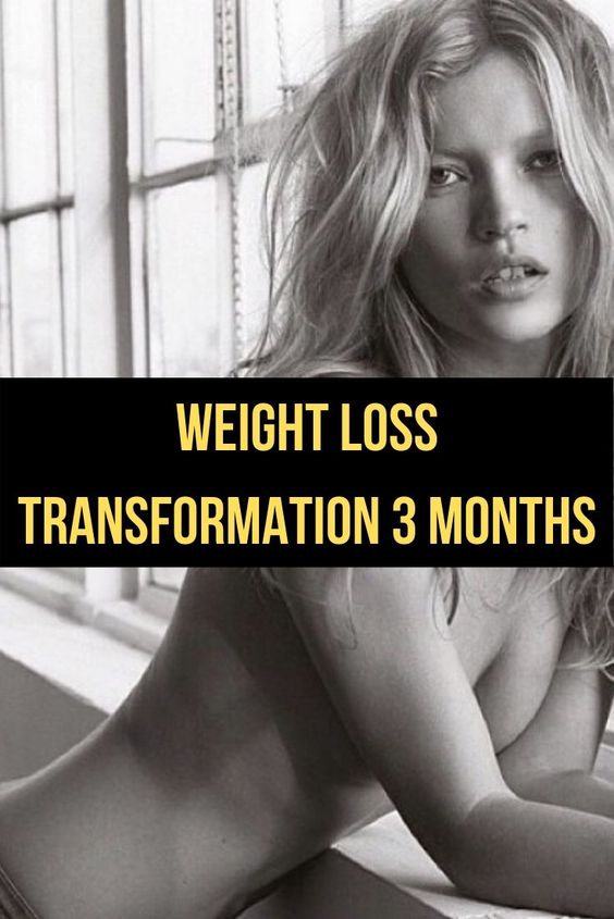 Lose weight naturally: weight loss transformation 3 months