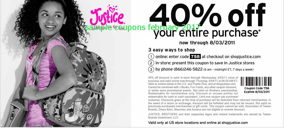 Free Promo Codes and Coupons 2021 Justice For Girls Coupons