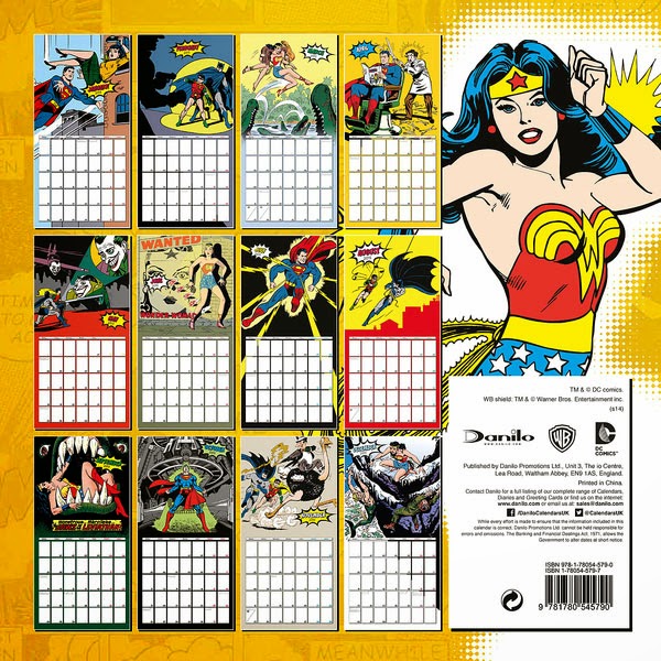 Calendario Superhéroes DC 2015