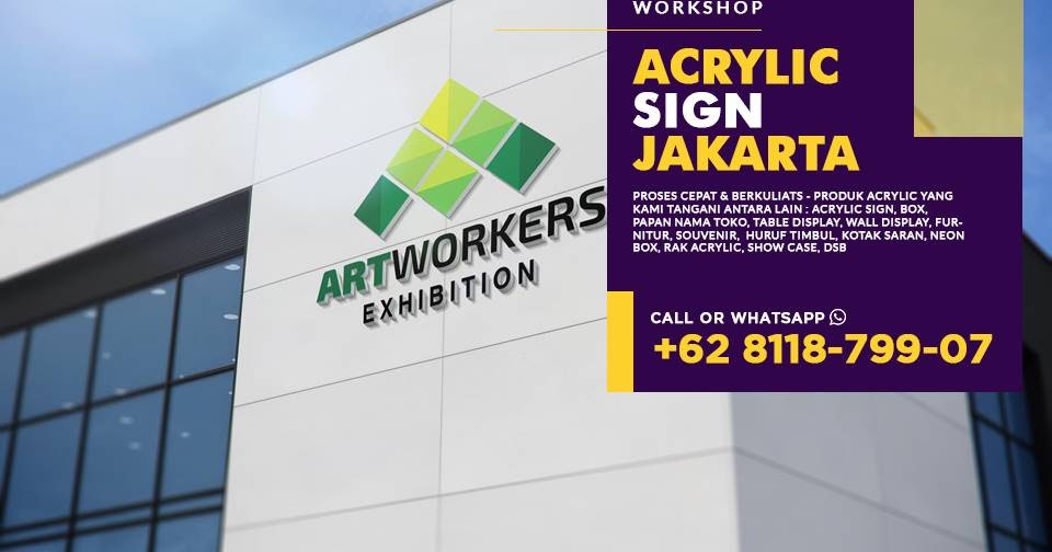 Papan Nama Acrylic, Neon Box Jakarta, Signage Design, Huruf Timbul Akrilik