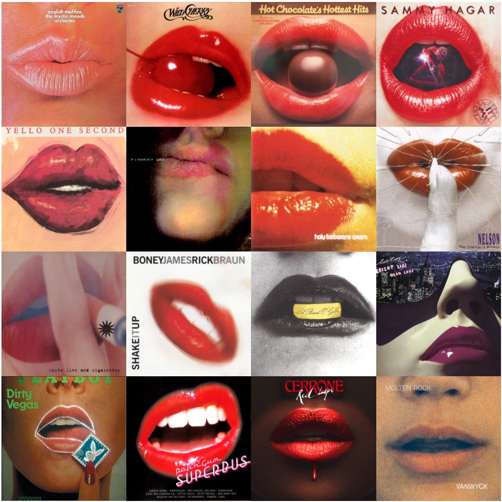 TravelMarx Music Album Covers with Lips on Them