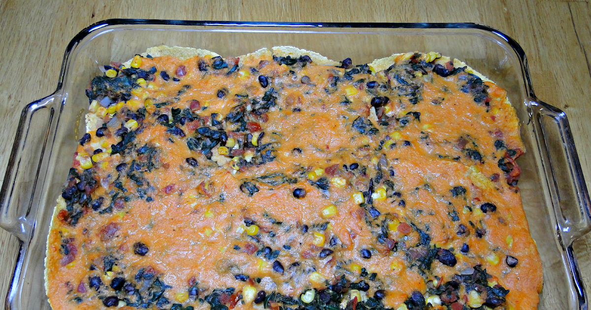Our Side of the Mountain Spinach Enchilada Casserole