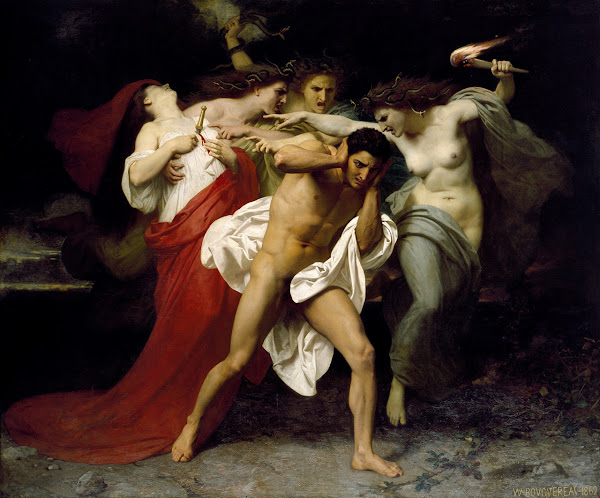 Cuadro de Orestes perseguido por las Erinias