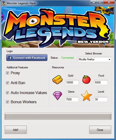 Monster Legends Hack and Cheats Tool