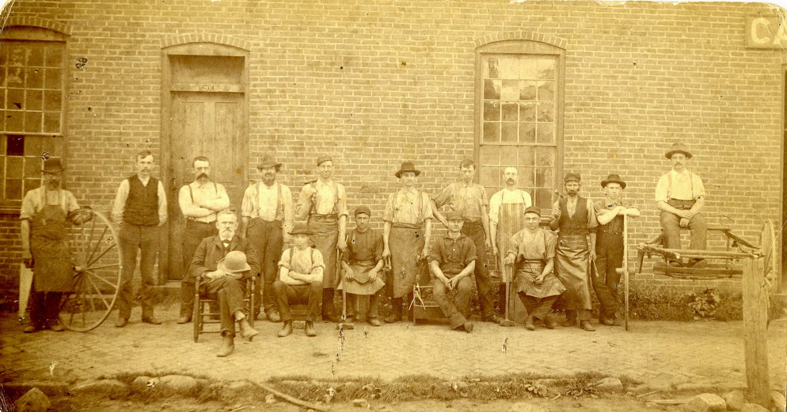 Ohio's Yesterdays J. P. Moore Wagon Shop, Bidwell Avenue, Fremont, Ohio