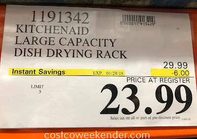 Deal for the KitchenAid Large Dish-Drying Rack at Costco