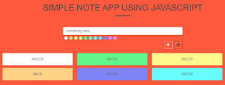 Simple Note App Using Javascript