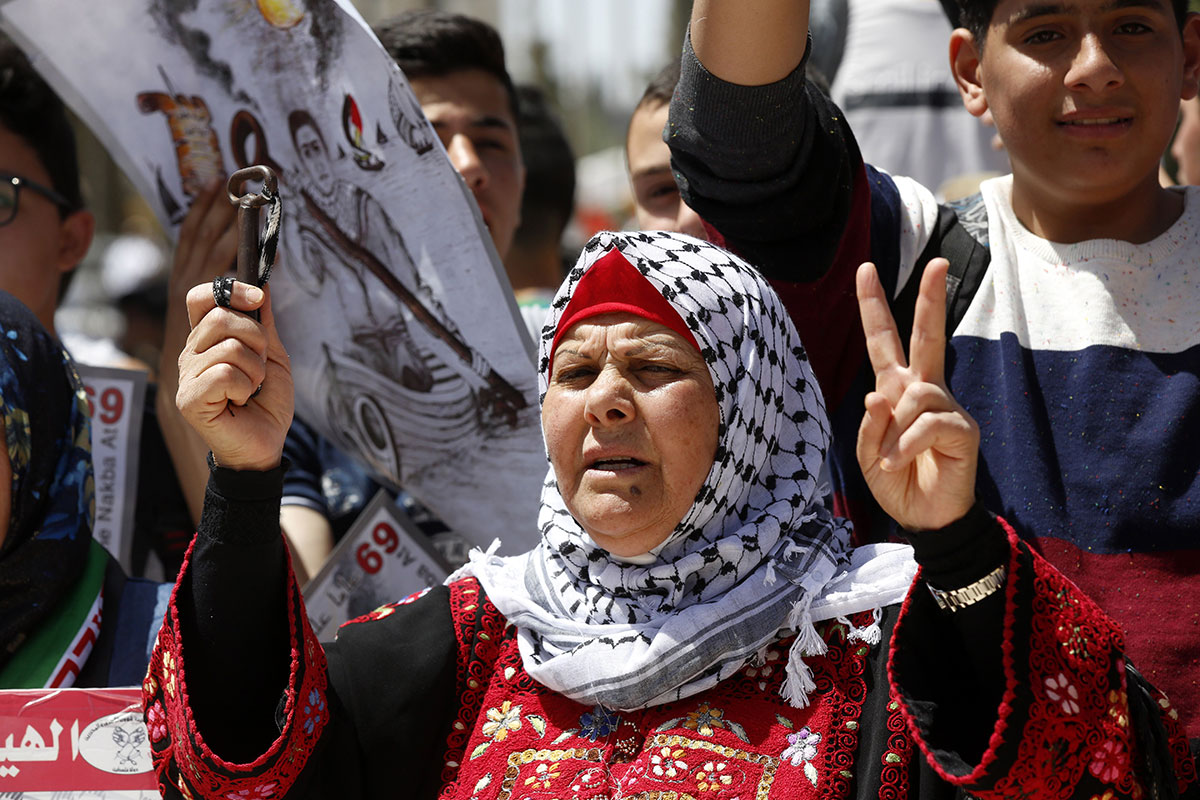 Palestinians take to the streets for Nakba Day