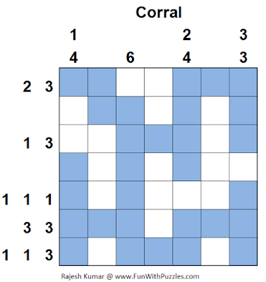 Answer of Corral (Logical Puzzles Series #13)