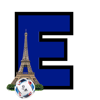 Alfabeto Futbol Francia. France Fubtol Letters.