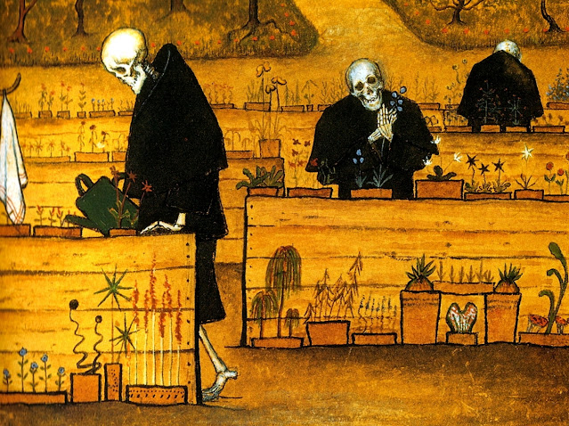 Фрагмент фрески «Сад смерти», 1904год.