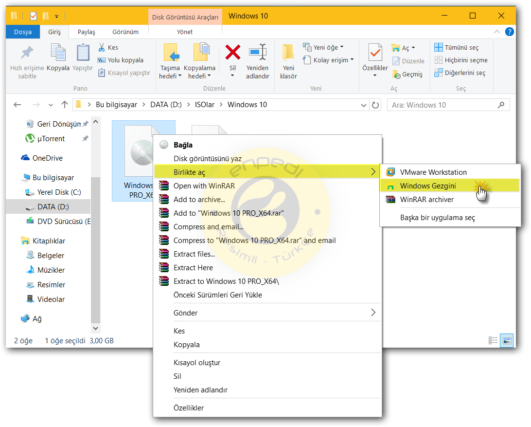 Windows 10 ISO Dosyası Nedir, Nasıl Kullanacaksınız? Windows 10