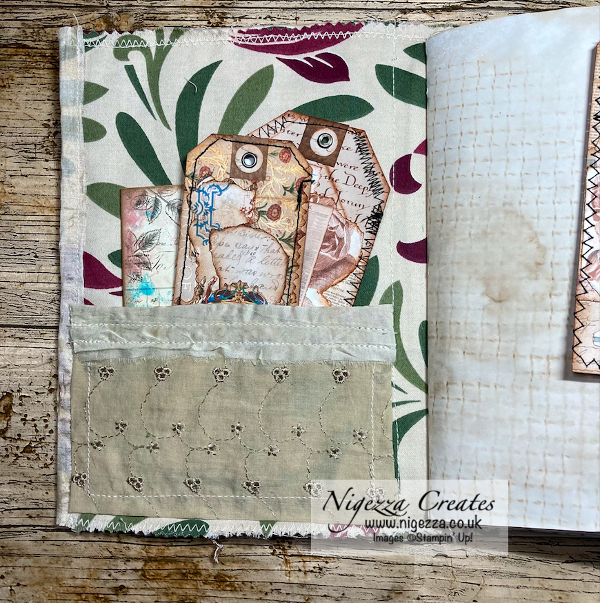 Nigezza Creates Fabric Covered Junk Journal Flick Through