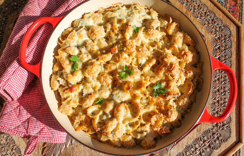 Food Lust People Love Artichoke Crab Dip Pasta Bake FishFridayFoodies