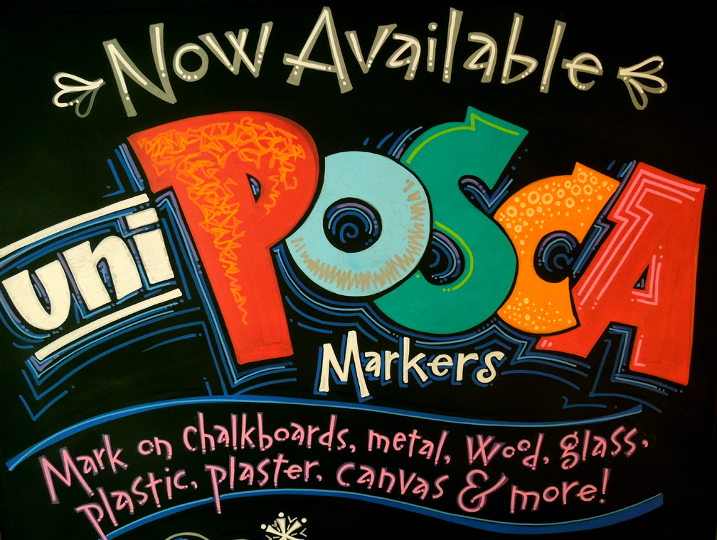 Polymer Paula My Uni Posca Marker chalkboard!