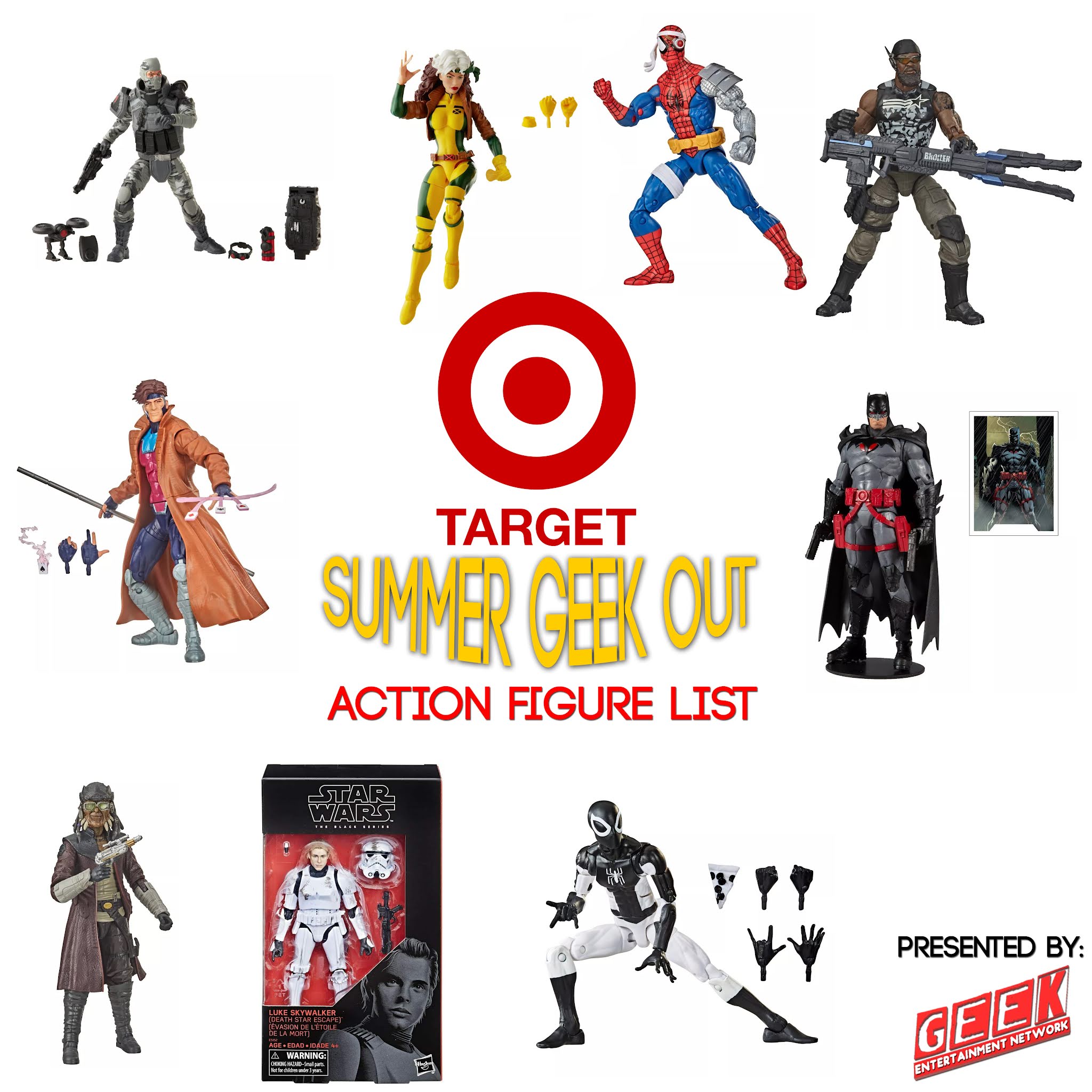 Target's Summer Geek Out event action figure list and preorders