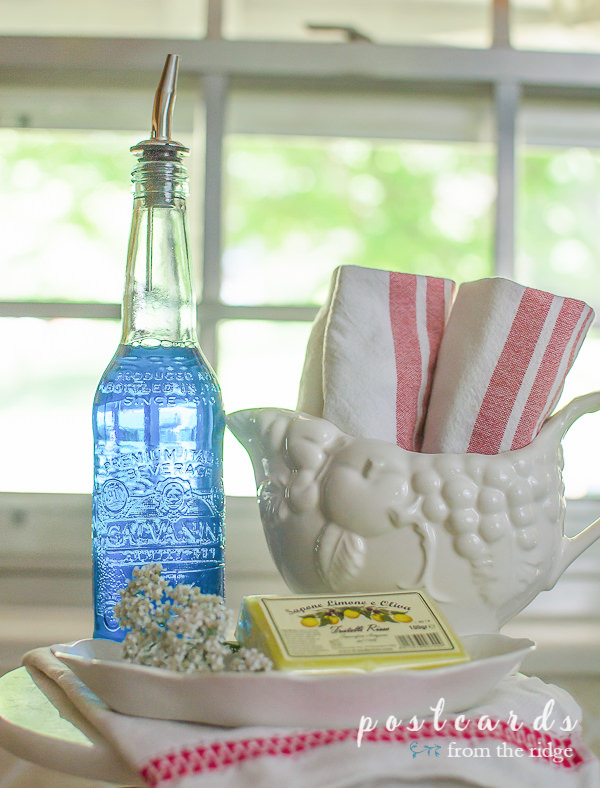 DIY Glass Bottle Dish Soap Dispenser Giveaway Postcards from the Ridge