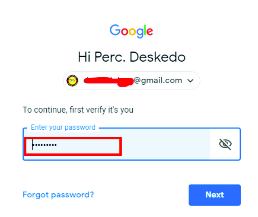 Selanjutnya masukan Password Baru. 