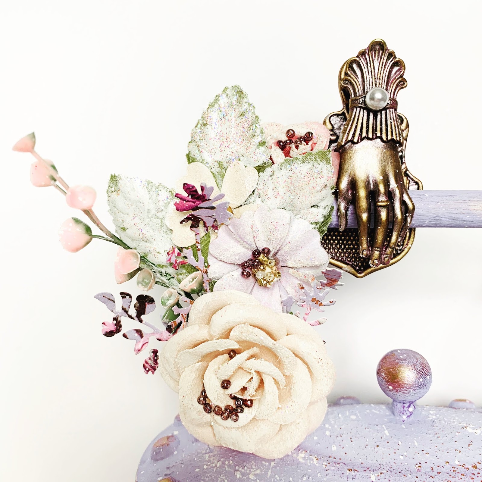 Shabby Chic Altered Rusty Teapot