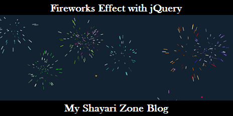 Add Fireworks or Crackers Animation Effect in Blogger with jQuery