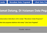 Aplikasi Penyimpanan Data Pegawai Berbasis WEB 