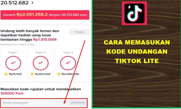 Cara Mengundang Teman Di Aplikasi Tiktok Lite Penghasil Uang Terlegit 2021