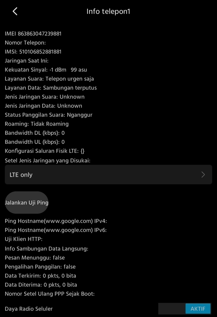 Setting Smartfren 4G di Xiaomi