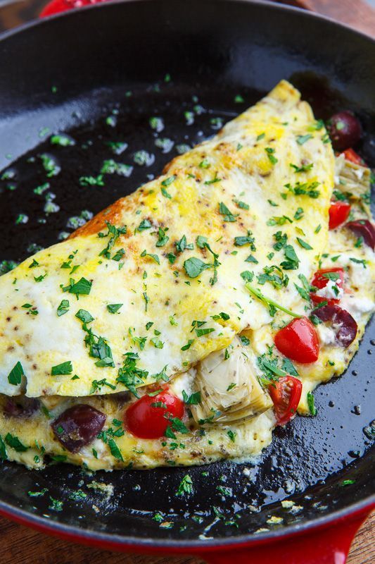A quick, easy and satisfying omelette they is brimming with tasty Mediterranean inspired flavours!