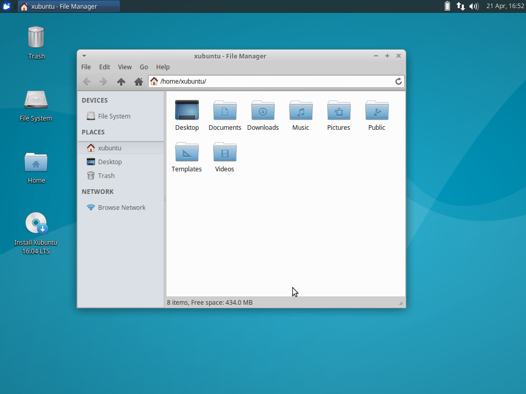 Xubuntu 16.04 LTS Xenial Xerus Screenshots