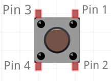 Arduino push button led tutorial image.