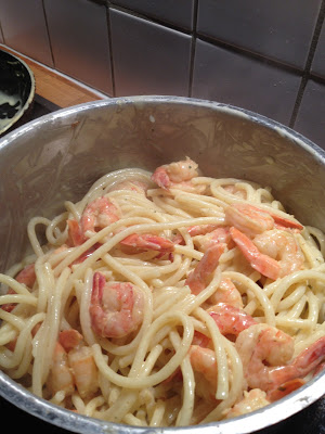 bild - Maries goda scampipasta