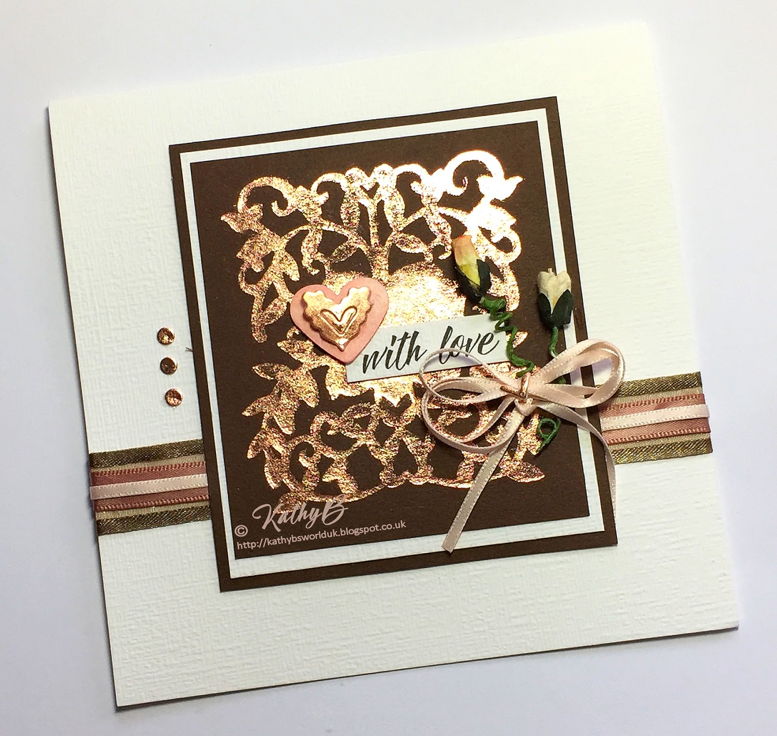 Kathy's Waffle Hot Foil 'Stamps' from Regular dies Hot Foil Adventures 5