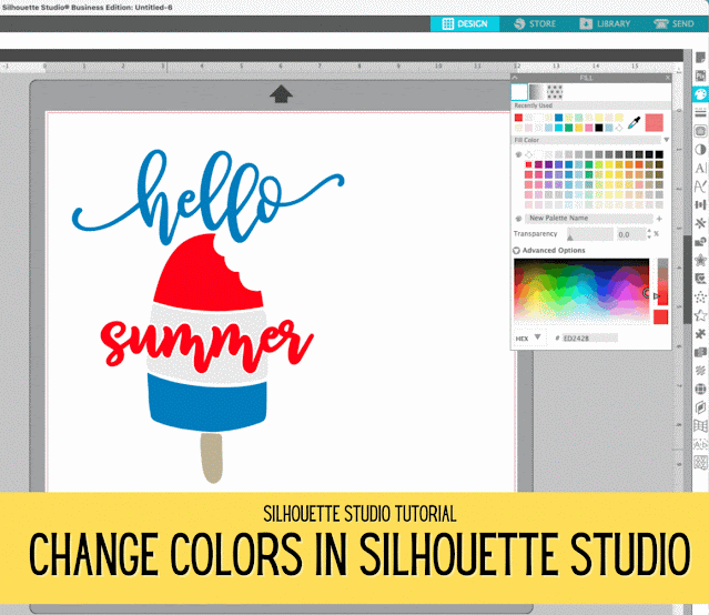 Silhouette 101, Silhouette America Blog, Stickers, Silhouette Studio, Color Fill