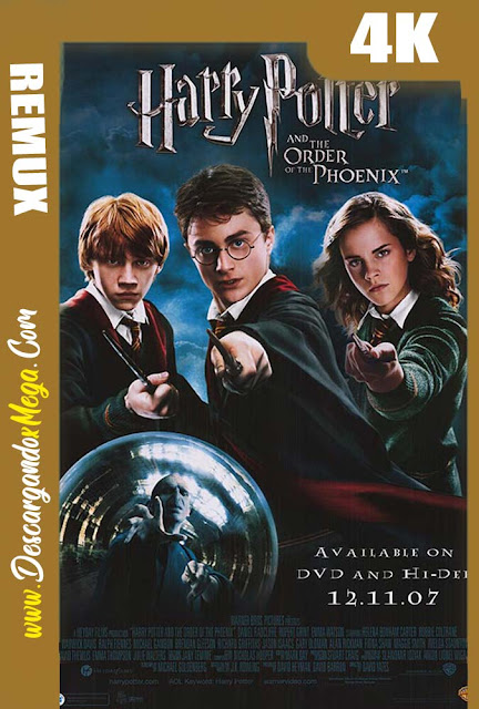 Harry Potter y la orden del Fénix (2007) BDREMUX 4K UHD [HDR] Latino